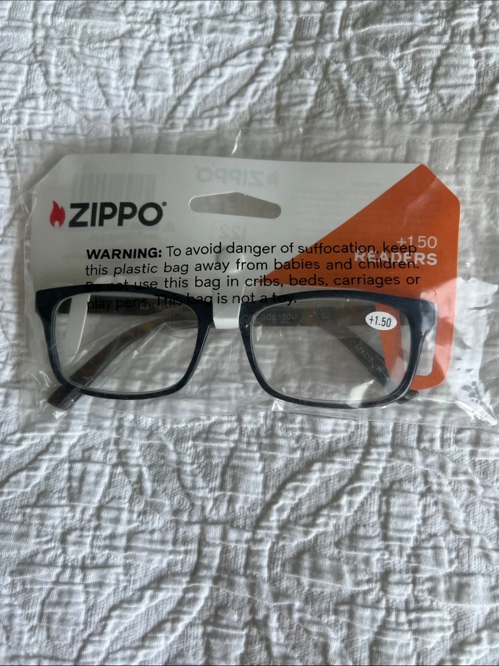 Men’s Black +1.50 Reading Glasses